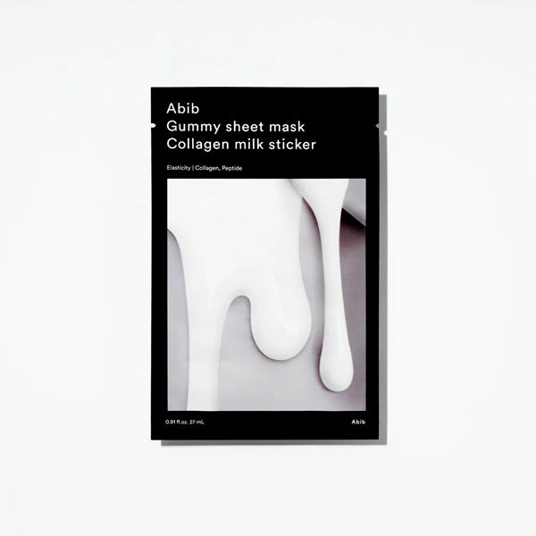 ABIB Gummy sheet mask Collagen milk sticker(10 sheets) - 27ml (Set)