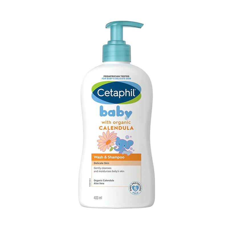 Cetaphil Baby Wash & Shampoo With Organic Calendula – 400ml
