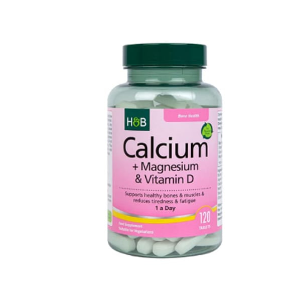 Holland & Barrett Calcium + Magnesium & Vitamin D 120 Tablets