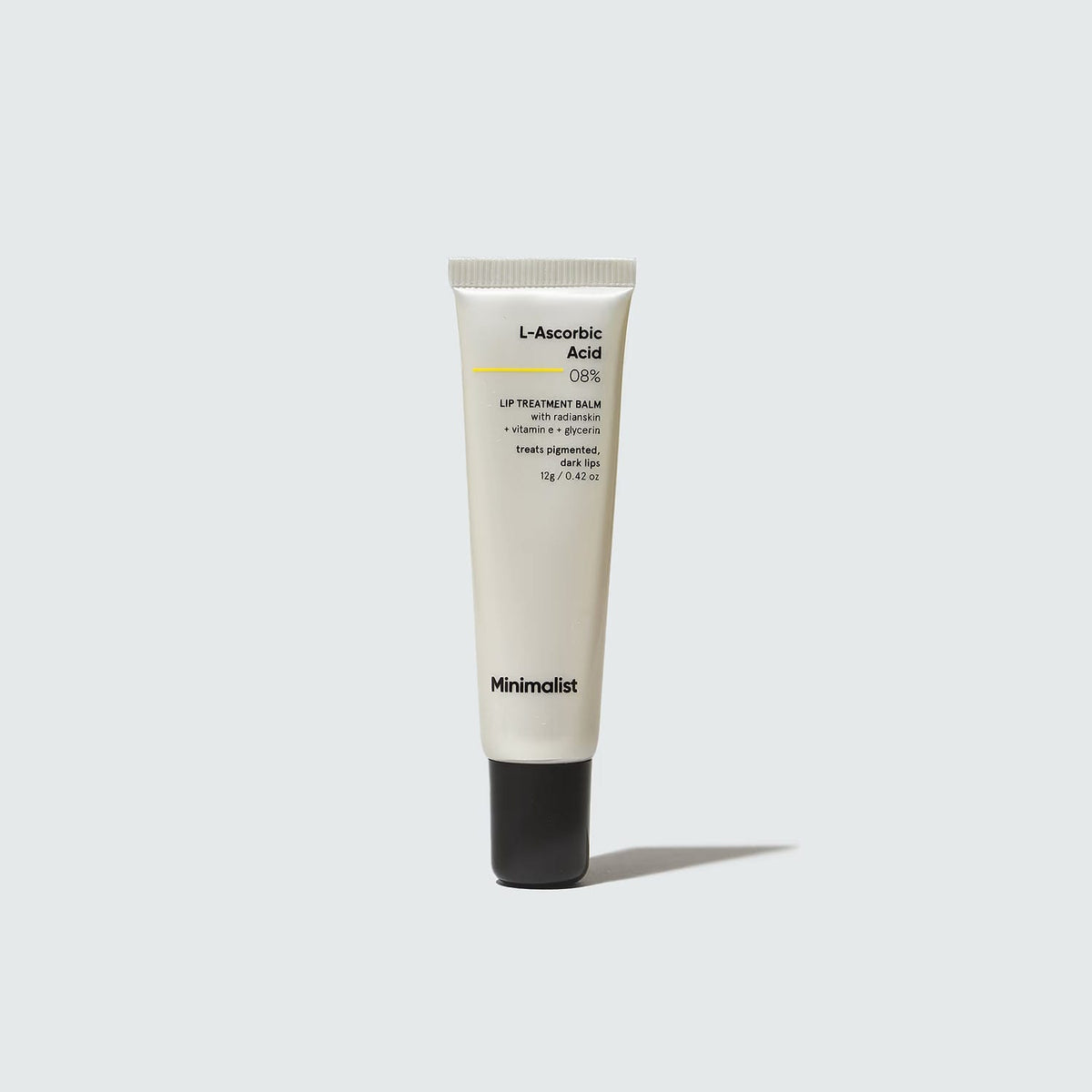 Minimalist 8% L-Ascorbic Acid Lip Treatment Balm with Vitamin E, Radianskin & Glycerine for Pigmented & Dark Lips 12 gm
