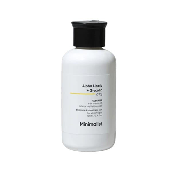 Minimalist Alpha Lipoic + Glycolic 07% Cleanser 100 ml in bd