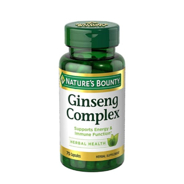 Nature's Bounty Ginseng Complex 75 Capsules