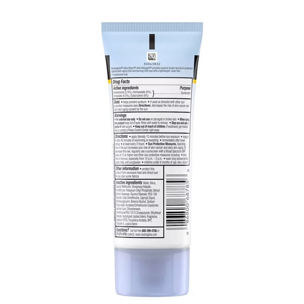 Neutrogena Ultra Sheer Dry Touch Sunscreen SPF30 88ml