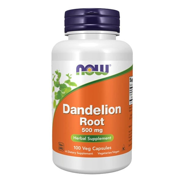 Now Dandelion Root 500 mg Veg Capsules in bd