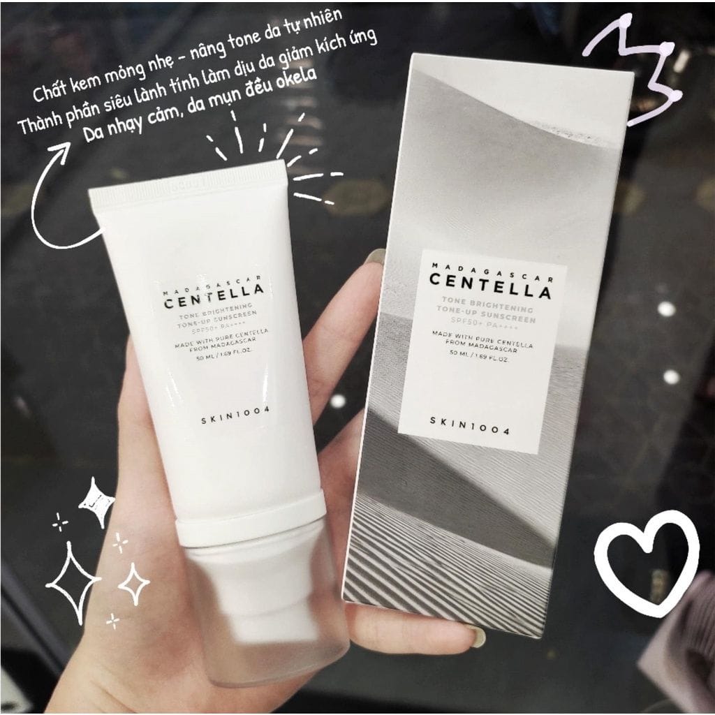 SKIN1004 Madagascar Centella Tone Brightening Tone-Up Sunscreen SPF50+ PA++++ 50ml