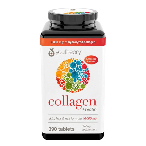 Youtheory Collagen Plus Biotin 390 Tablets