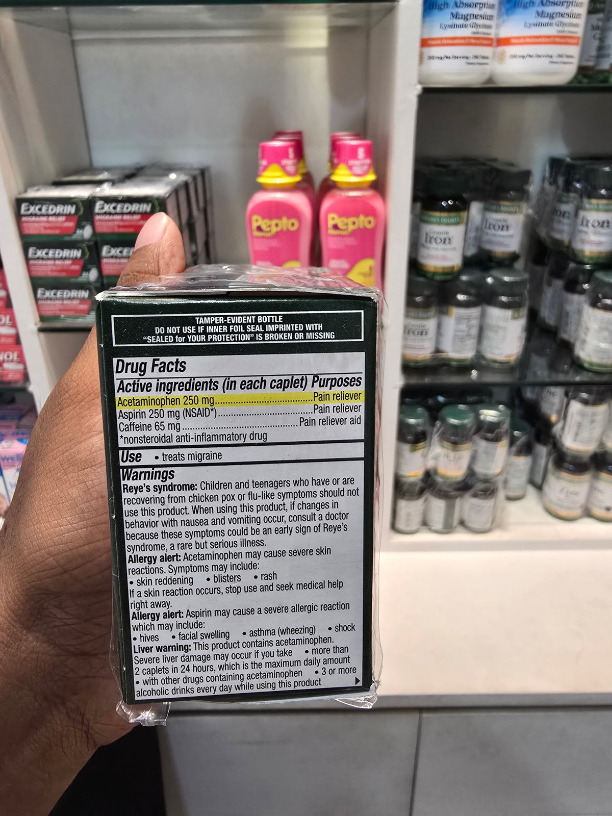 Excedrin Migraine Pain Reliever 24 Caplets