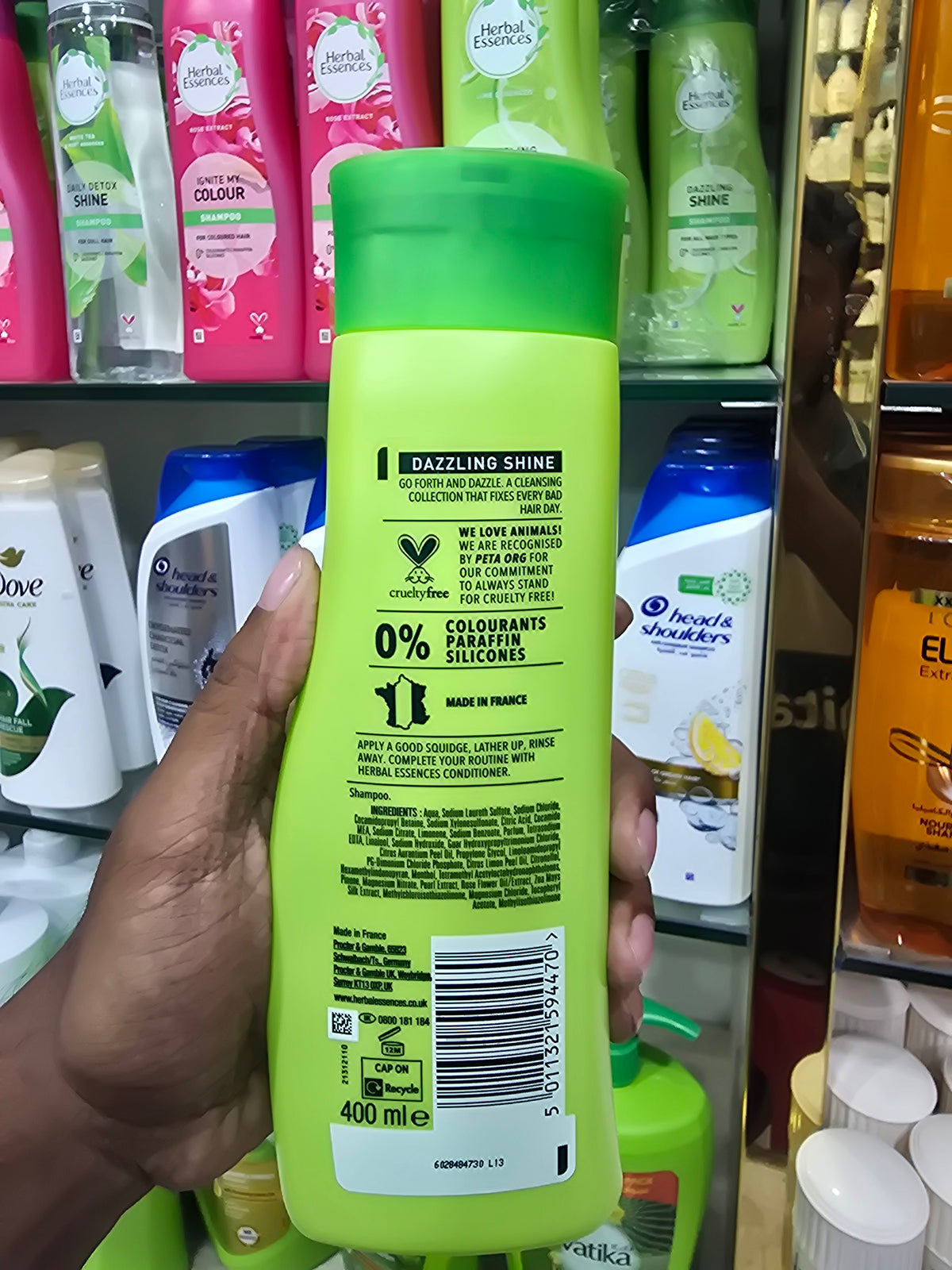 Herbal Essences Dazzling Shine shampoo 400ml (Uk Version)