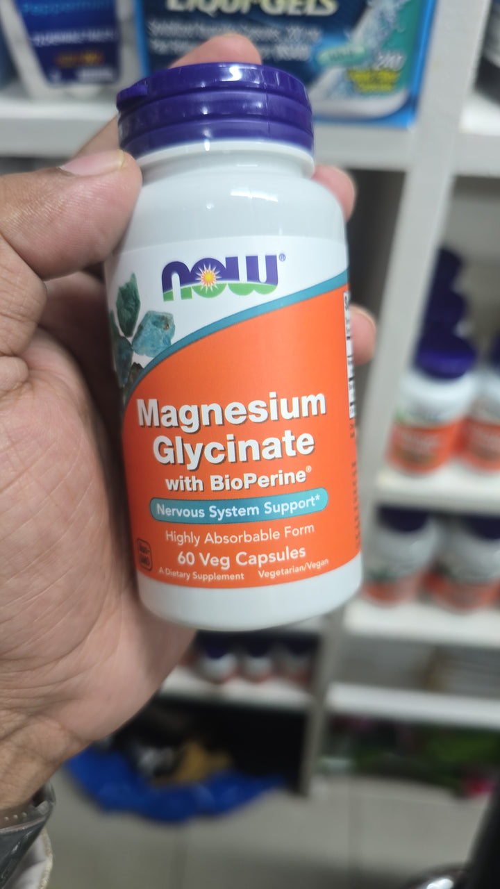 Now Magnecium glycinate 60veg Capsules