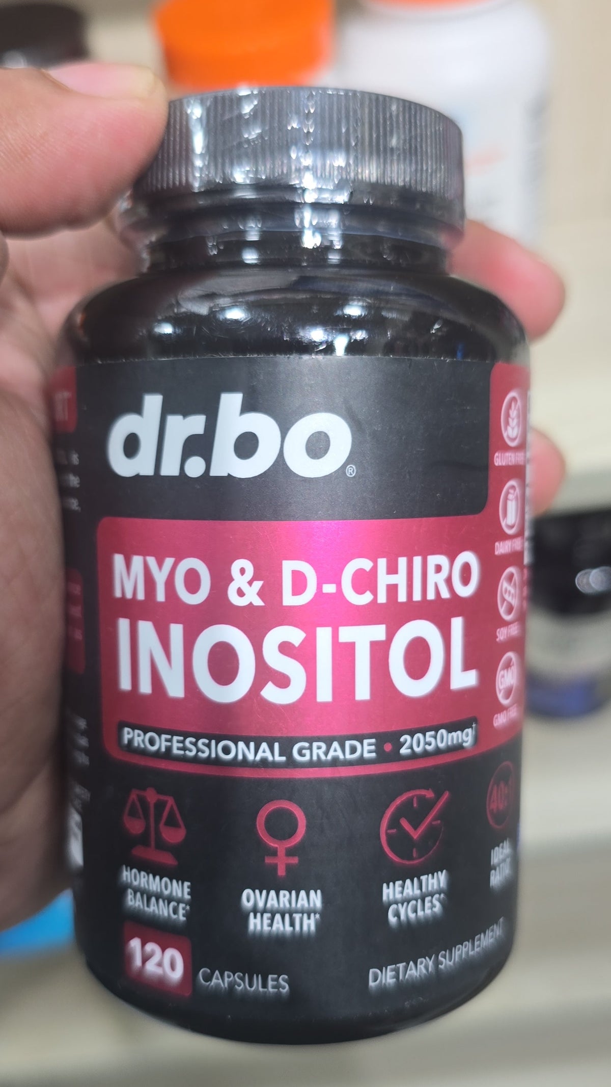 Dr. Bo Myo-Inositol & D-Chiro Inositol Supplement Capsules Fertility Supplements for Women 120 Capsules