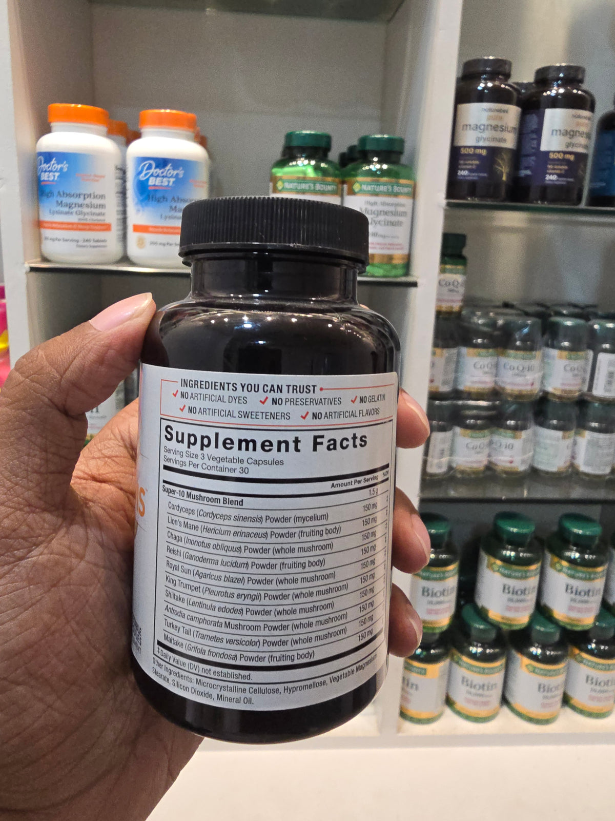 Force Factor Modern Mushrooms 10-Mushroom Superfood Blend (90 Vegetable Capsules)