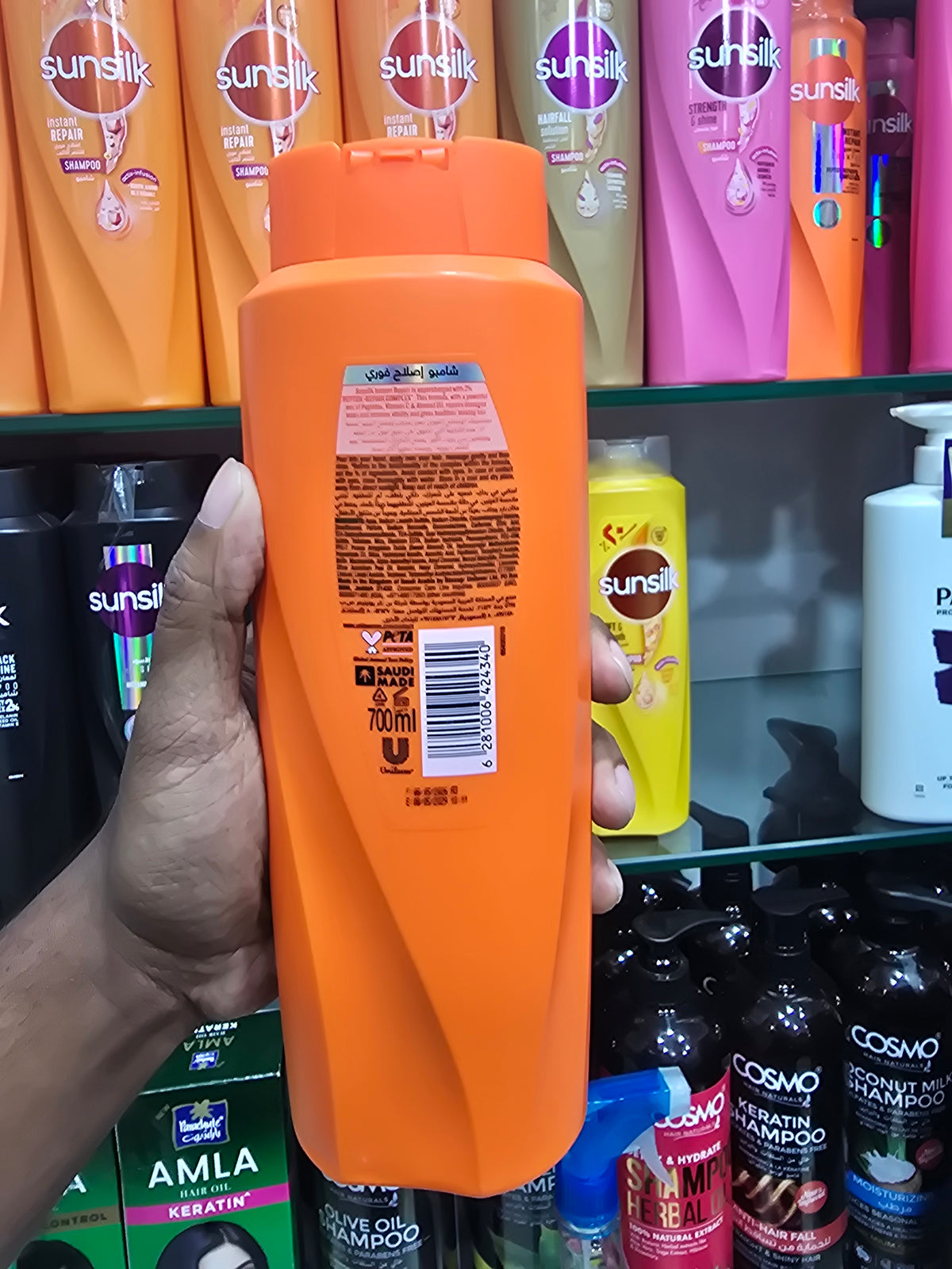 Sunsilk Instant Repair Shampoo with 2% Peptide-Repair Complex 700ml