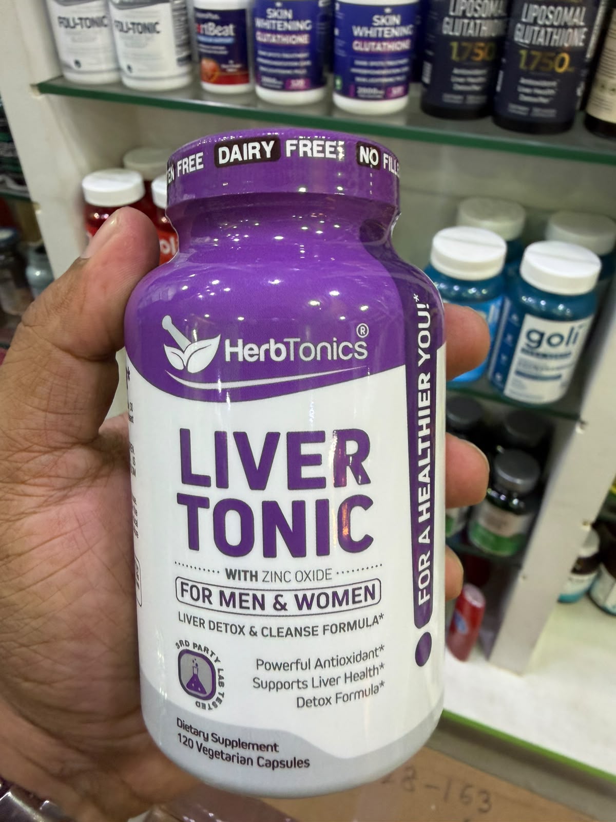 Herbtonics Liver Cleanse Detox & Repair Formula 120 Vegan Capsules