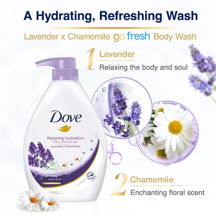 DOVE RELAXING HYDRATION BODY WASH 1000ml