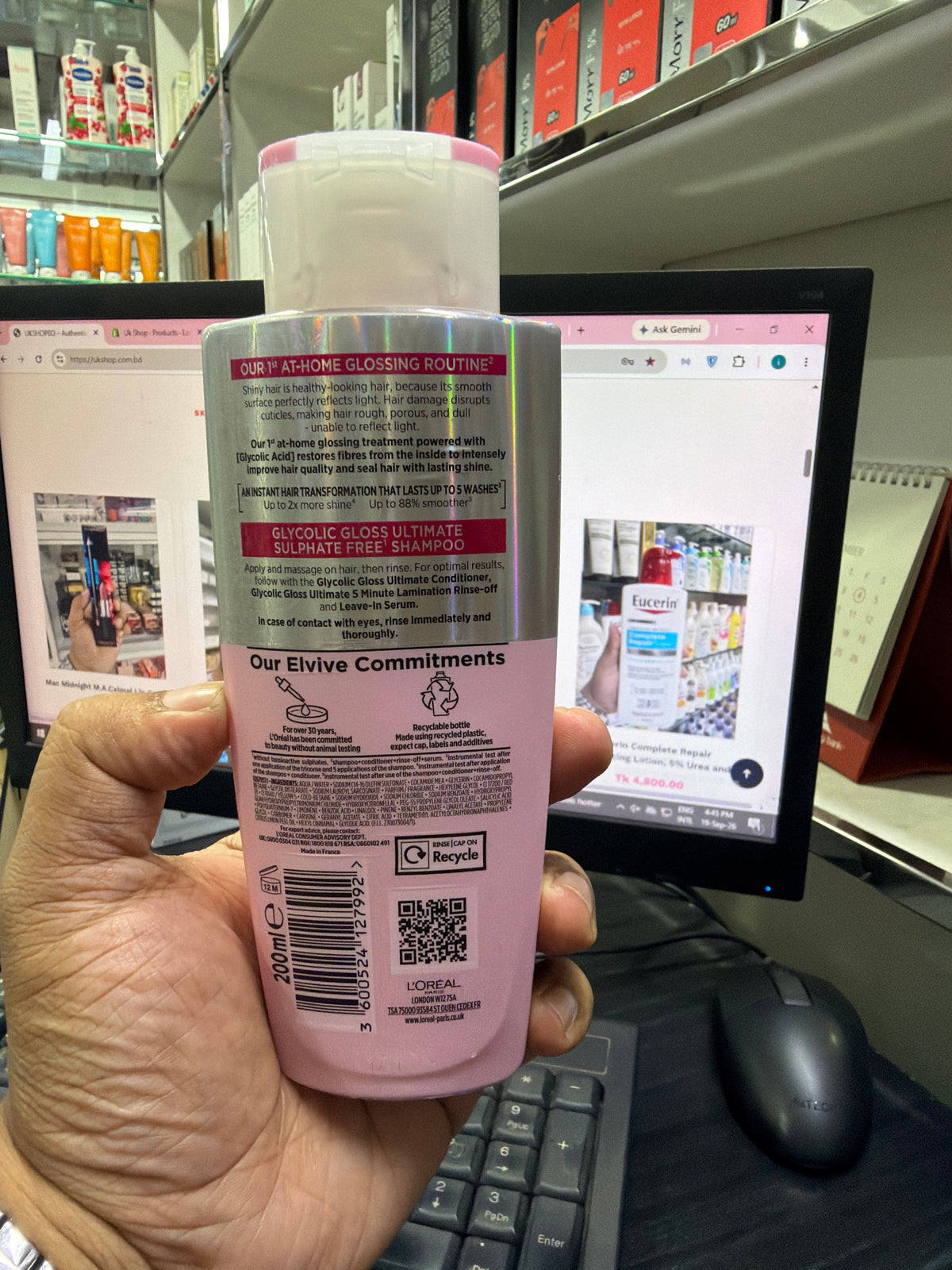 L’Oreal Paris Elvive Glycolic Gloss Shampoo 200ml