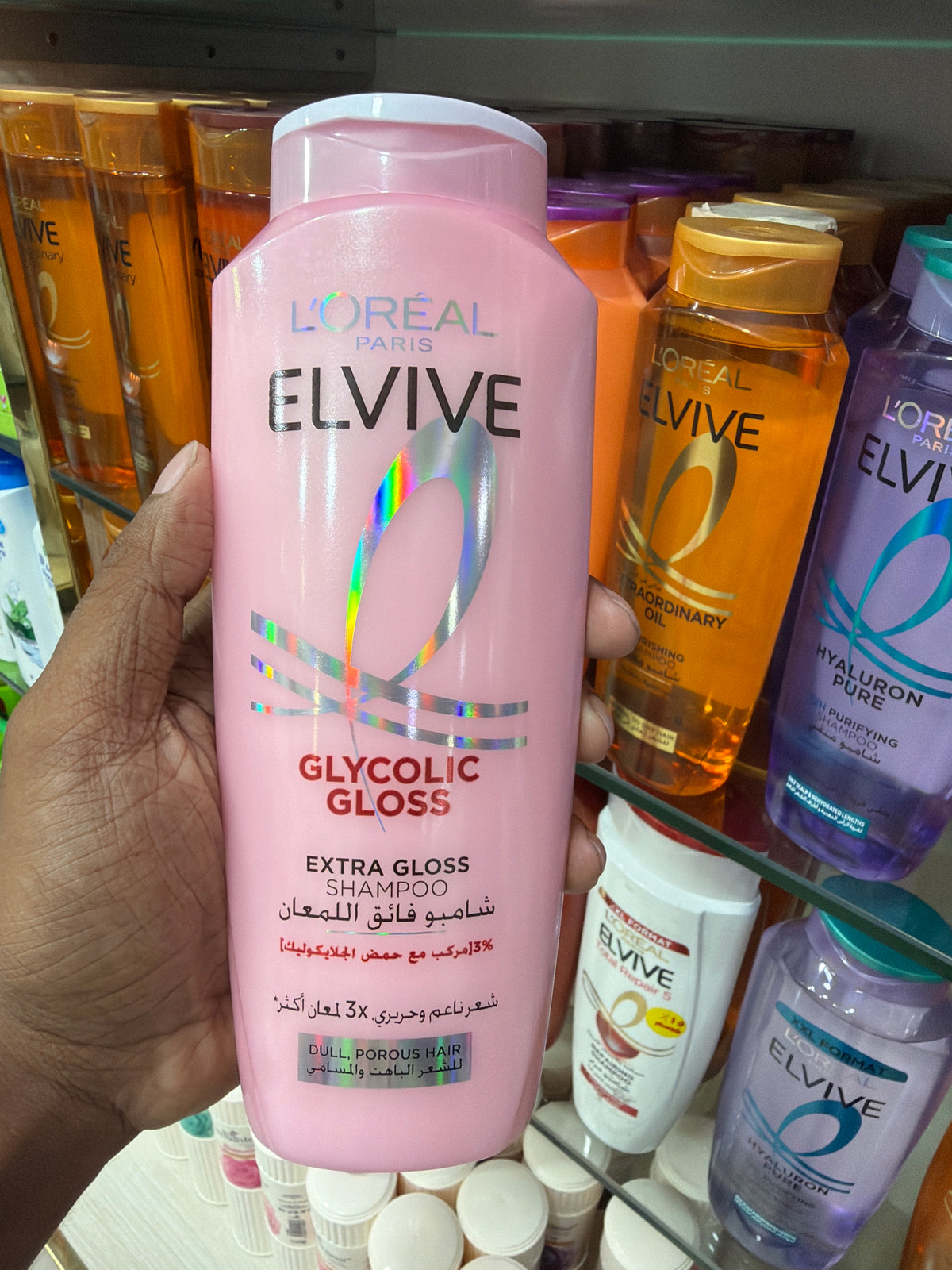 L'Oréal Paris Elvive Glycolic Gloss Extra Gloss Shampoo 400ml