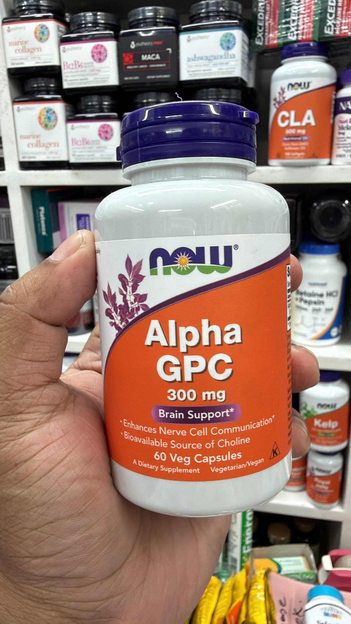 Now Foods Alpha GPC, 300 mg, 60 Veg Capsules