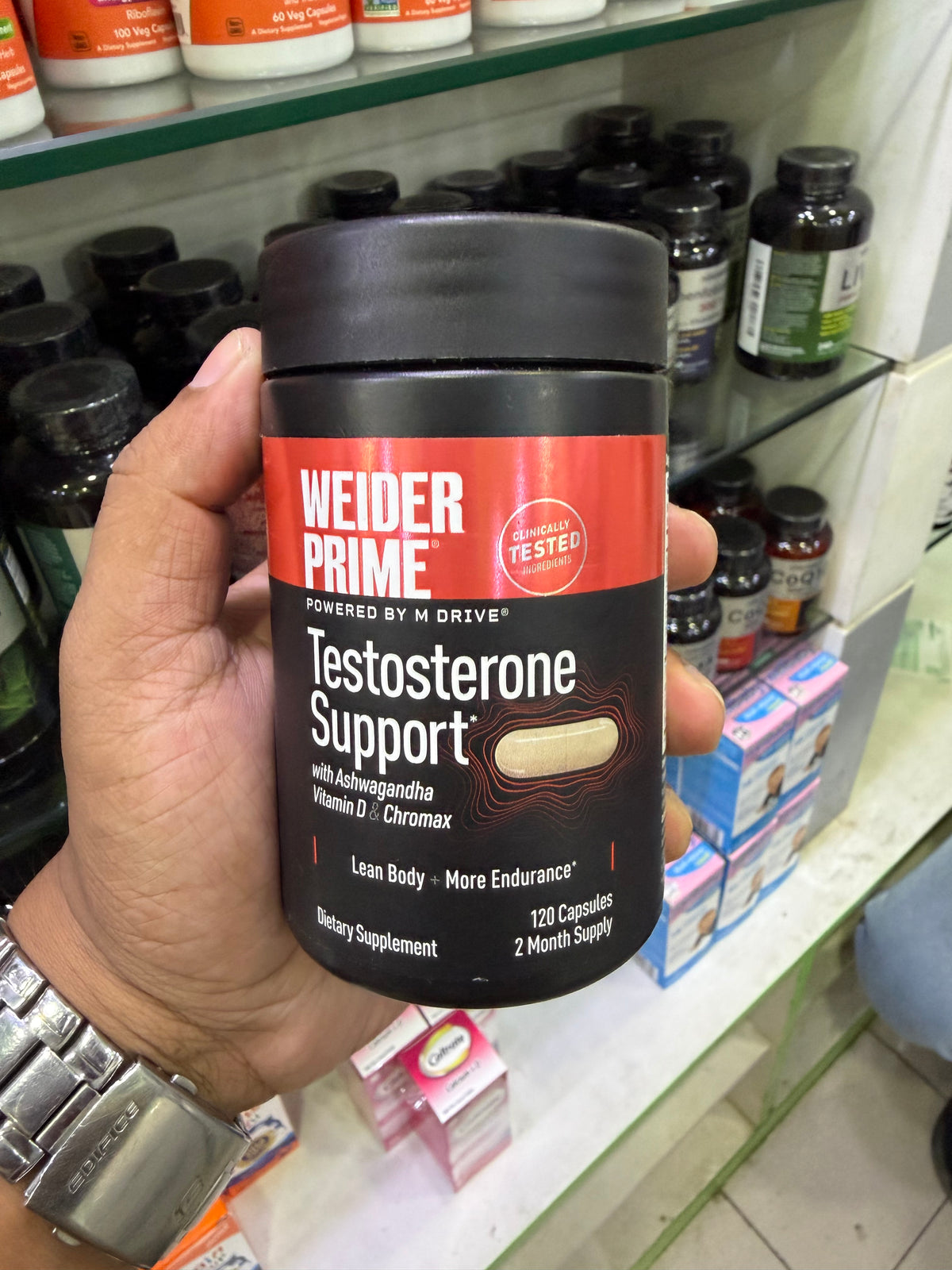 Weider Prime Testosterone Support 120 Capsules, USA