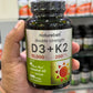 NatureBell Vitamin D3 10,000 IU with K2 240 Softgels