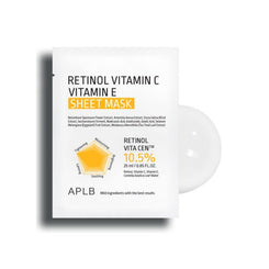 APLB Retinol Vitamin C Vitamin E Sheet Mask 25ml