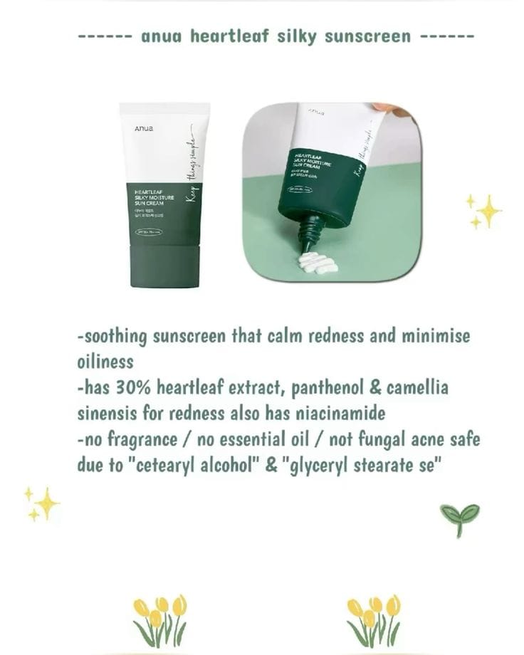 Anua Heartleaf Silky Moisture Sunscreen 50ml