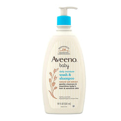 Aveeno Baby Daily Moisture Wash & Shampoo – 532ml
