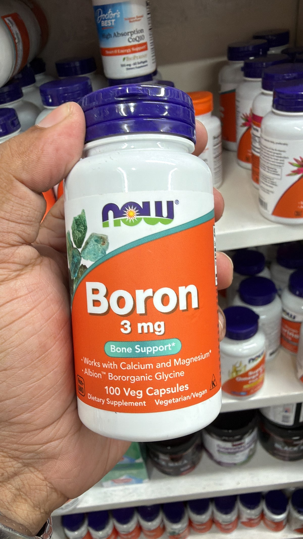 Now Boron (3 mg) – 100 veg capsules