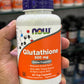 NOW Foods Supplements, Glutathione 500 mg, 60 Veg Capsules