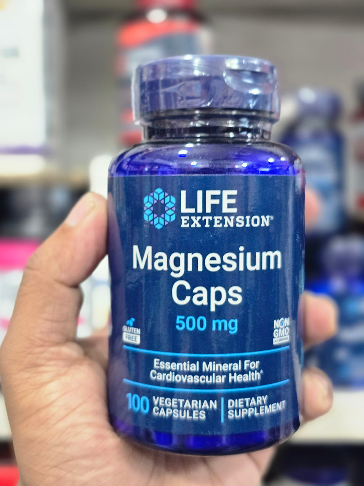 Life Extension Magnesium Caps, 500 mg,100 Vegetarian Capsules
