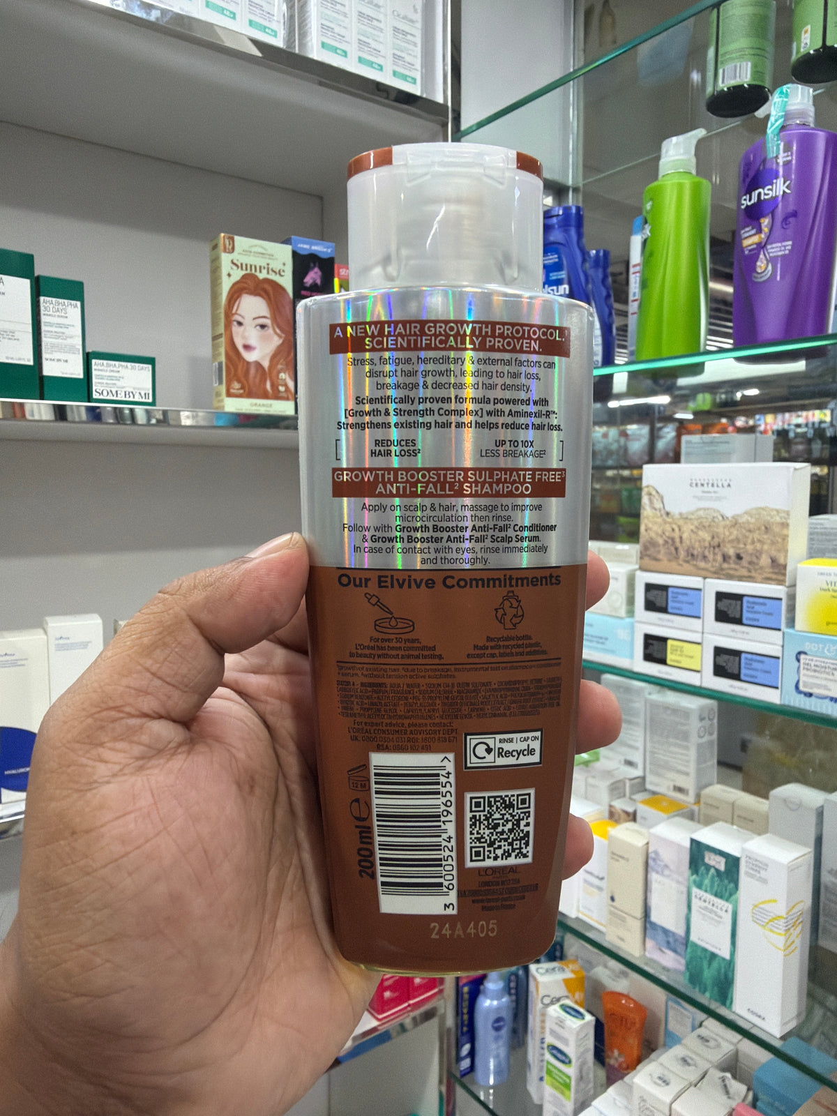 L'Oréal Paris Elvive 1.8% Growth Booster Anti-Fall Shampoo 200ml