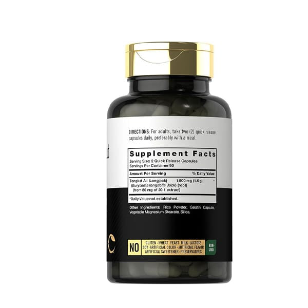 Carlyle Tongkat Ali Quick Release – 180 Capsules