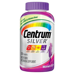 Centrum Silver Multivitamins for Women 50 +, Multivitamin/Multimineral with Vitamin D3, B Vitamins, Calcium & Antioxidants 200 Tablets