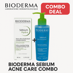 Bioderma Sebium Acne Care Combo – Gel Cleanser + Hydra Moisturiser