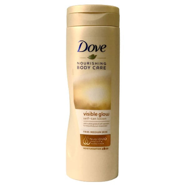 DOVE VISIBLE GLOW SELF TAN LOTION MEDIUM TO DARK - 400ML