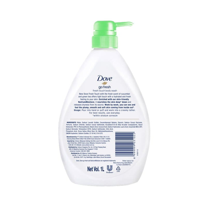 Dove Go Fresh Fresh Touch Body Wash 1000ml
