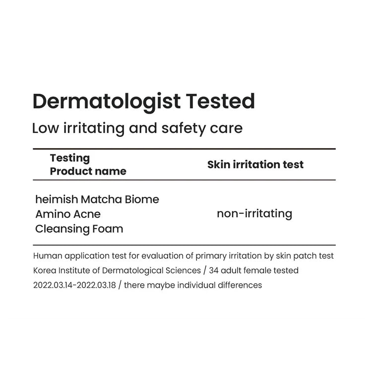 Heimish Matcha Biome Amino Acne Cleansing Foam 150ml