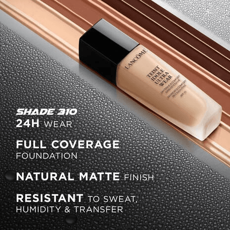Lancome TEINT IDOLE ULTRA WEAR 24H LONGWEAR FOUNDATION SPF 15 Shade 310 Bisque C