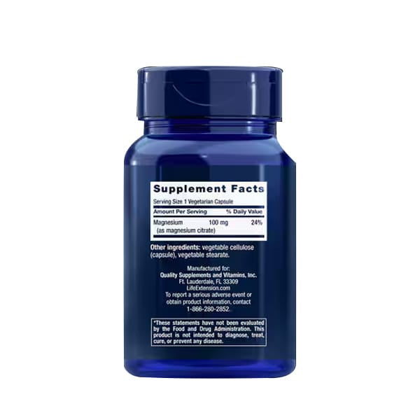 Life Extention Magnesium (Citrate) 100 mg, 100 vegetarian capsules