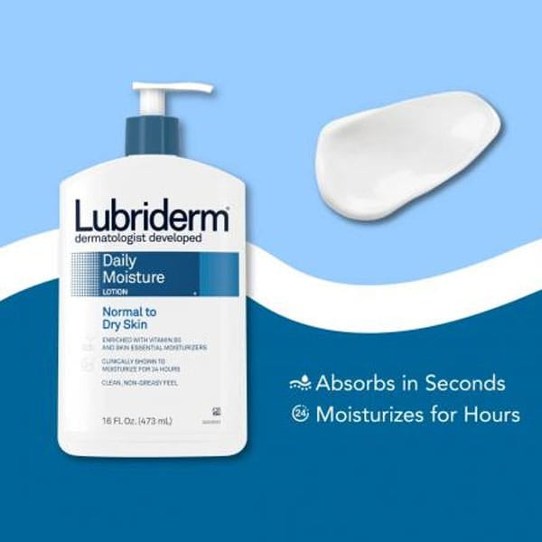 Lubriderm Daily Moisture Lotion for Normal to Dry Skin 473ml