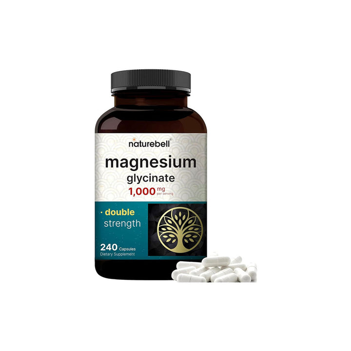 NatureBell Magnesium Glycinate Capsules 500mg – 240 Capsules