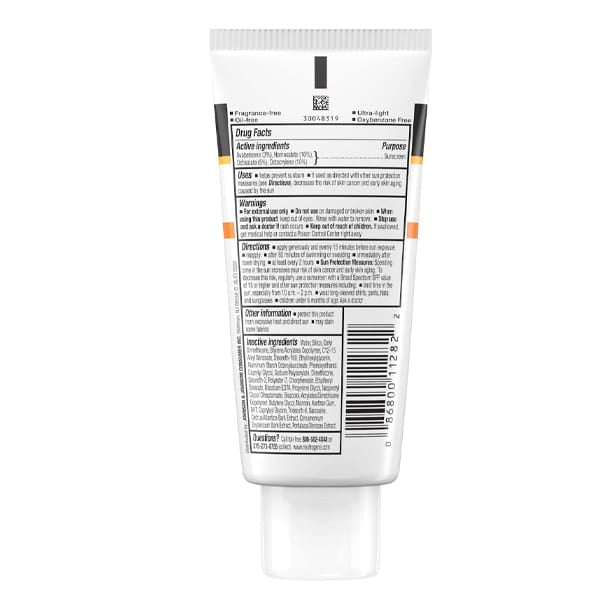 Neutrogena Clear Face Break-Out Free Liquid Lotion Sunscreen Broad Spectrum SPF 50 88ml