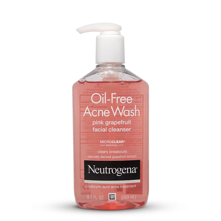 Neutrogena Oil-Free Pink Grapefruit Pore Cleansing Salicylic Acid Acne Wash - 269ml
