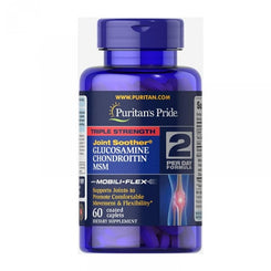 Puritan's Pride Triple Strength Glucosamine, Chondroitin & Msm Joint Soother, 60 Tablets