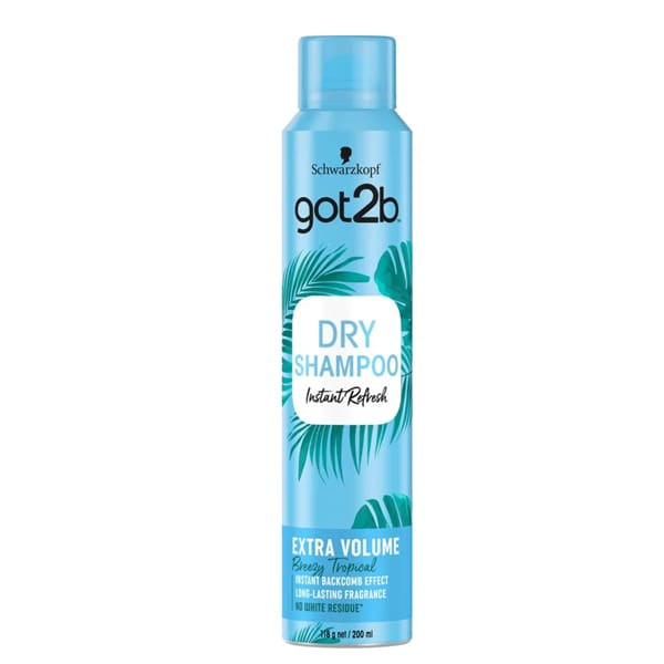 Schwarzkopf Got2b Instant Refresh Breezy Tropical Extra Volume Dry Shampoo 200ml