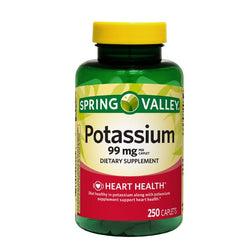 Spring Valley Potassium 99mg 250 Caplets