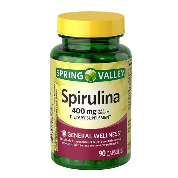 Spring Valley Spirulina 400mg 90 Capsules