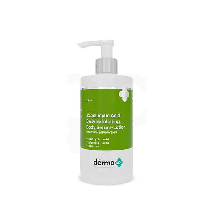 The Derma Co 1% Salicylic Acid Daily Exfoliating Body Serum-Lotion For Rough & Bumpy Skin – 250 ml