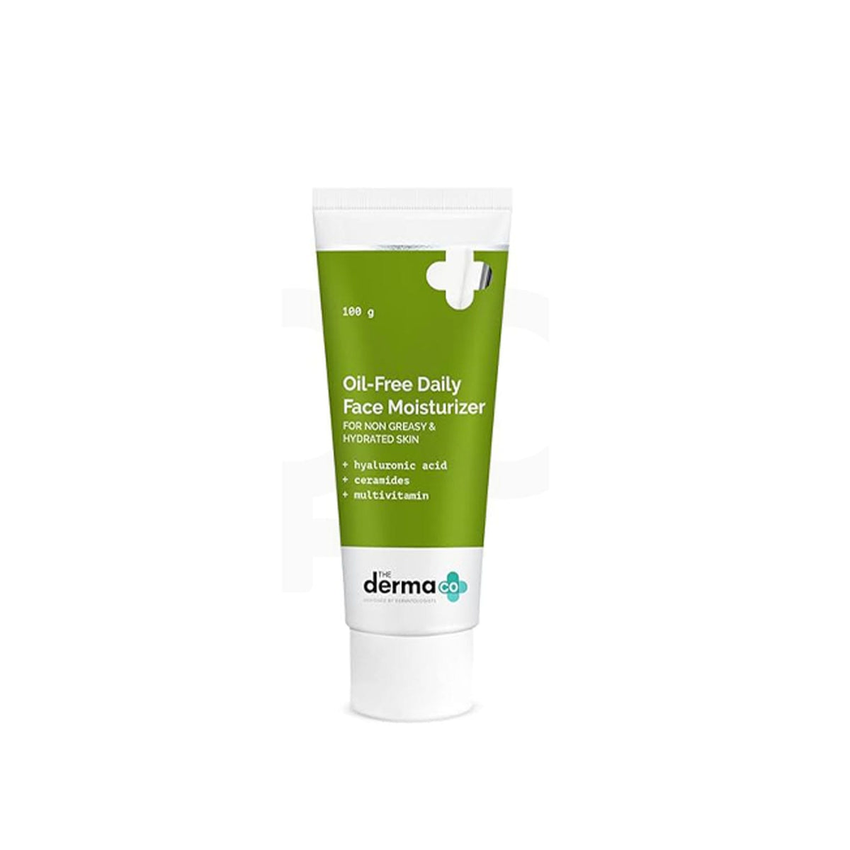The Derma Co Oil-Free Daily Face Moisturizer With Hyaluronic Acid, Ceramides & Multivitamins for Non-Greasy & Hydrated Skin – 100g