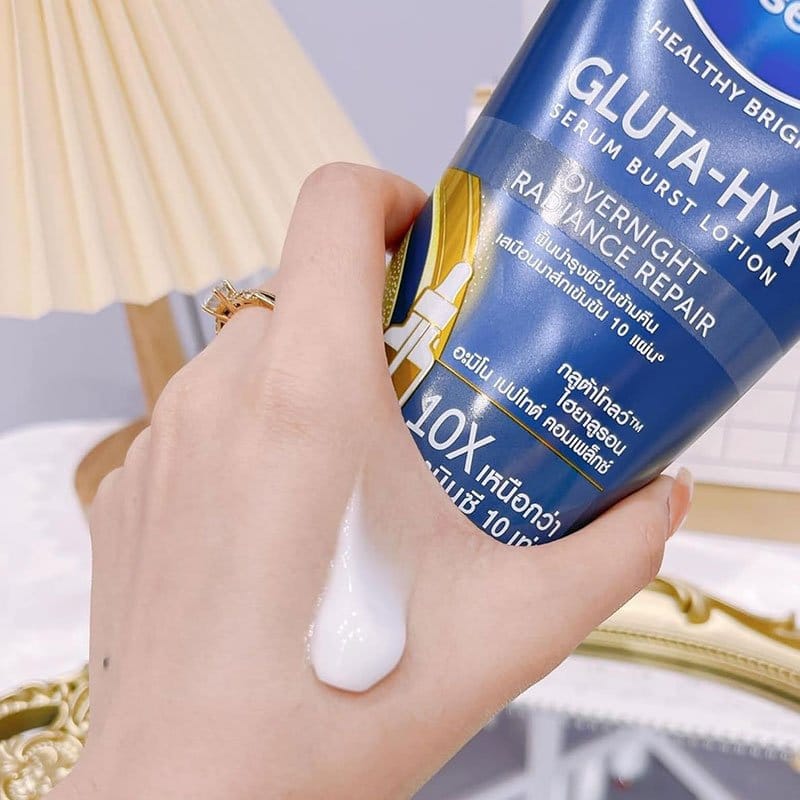 Vaseline Healthy Bright Gluta-Hya Serum Burst Lotion Overnight Radiance – 300ml