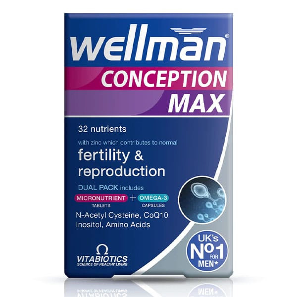 Vitabiotics Wellman Conception Max 84 Capsules in bd